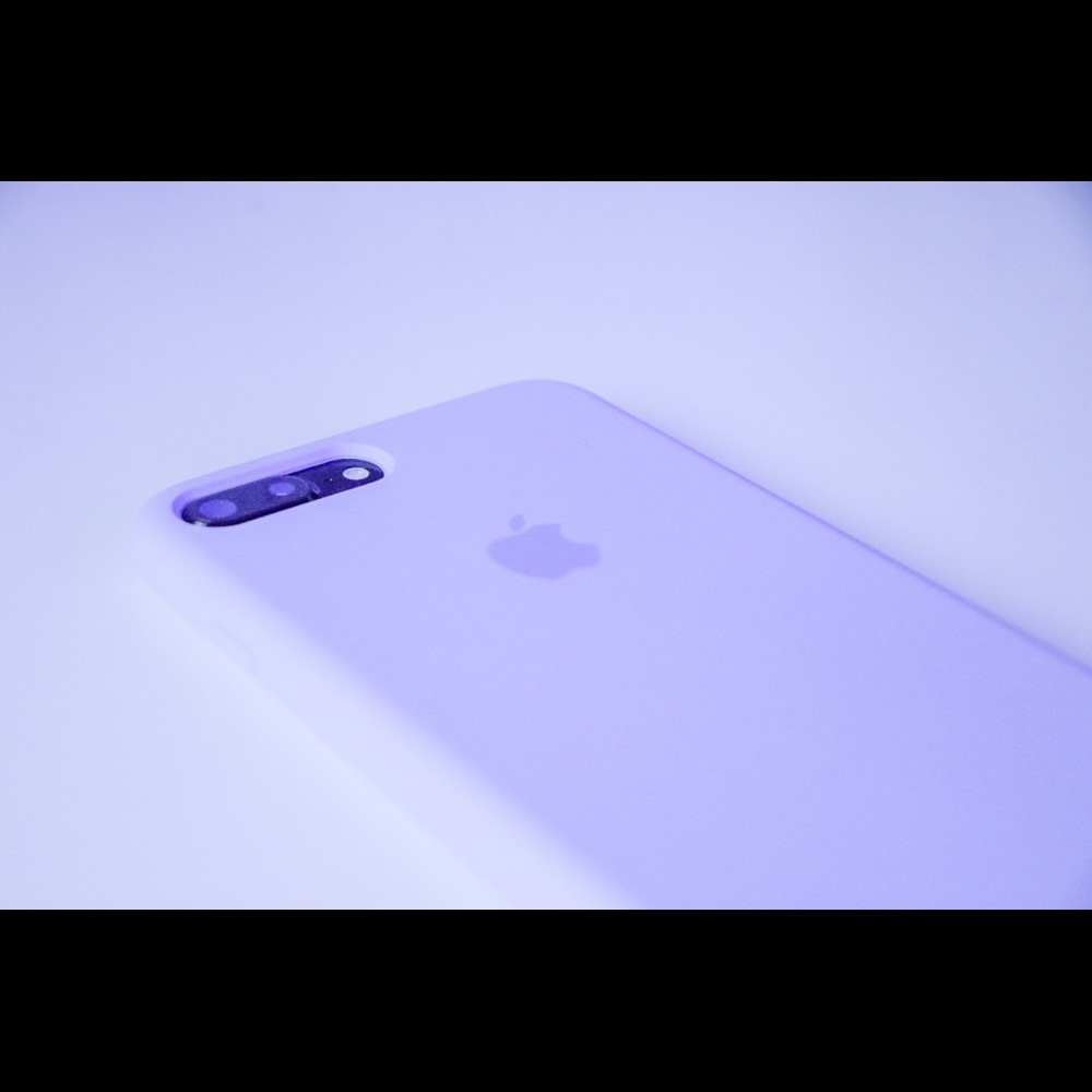 Apple Logo Lavender Case for iPhone 7 Plus